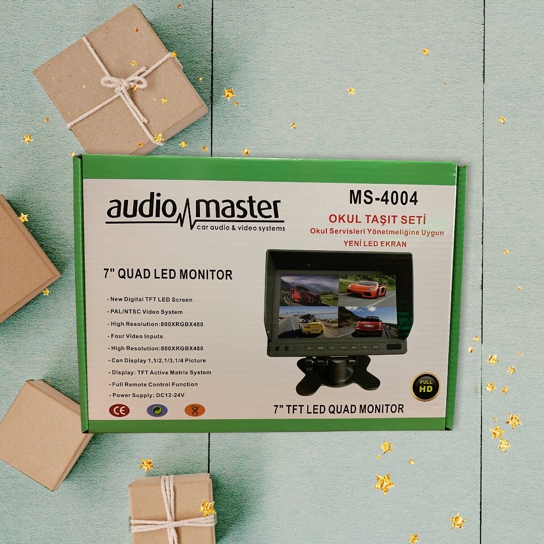 Audio Master 7 Inch Okul seti Monitörü ms-4004